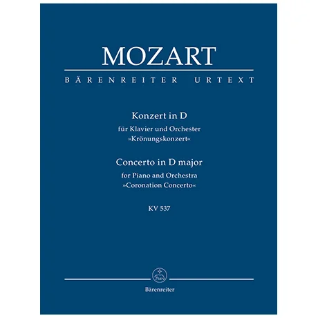 Mozart, W. A.: Konzert für Klavier und Orchester Nr. 26 D-Dur KV 537 »Krönungskonzert«