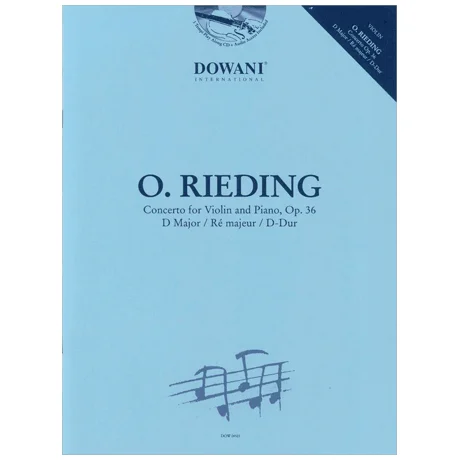 Rieding, O.: Violinkonzert Op. 36 D-Dur (+CD)