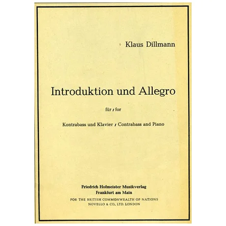 Dillmann, K.: Introduktion und Allegro
