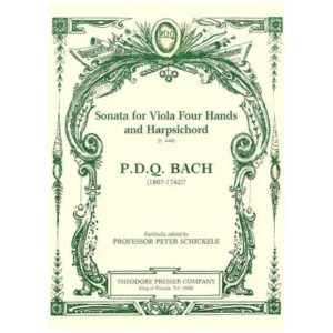 Bach, P. D. Q.: Sonata for Viola Four Hands and Harpsichord S. 440
