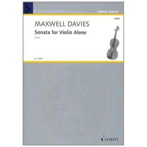 Davies, P. M.: Sonata for Violin Alone