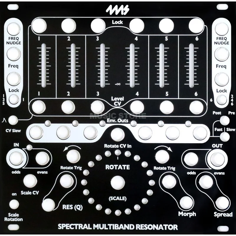 4ms Spectral Multiband Resonator Black Panel