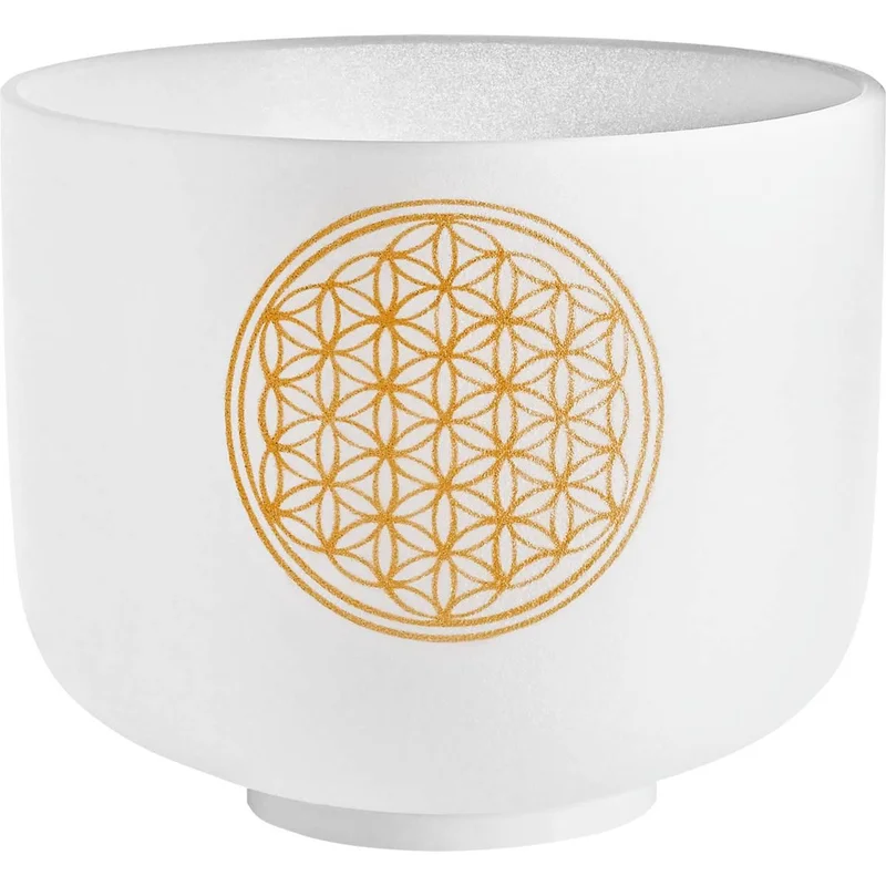 SONIC ENERGY PCSB8FOL CAMPANA TIBETANA IN CRISTALLO DA 8″, FIORE DELLA VITA 128 HZ
