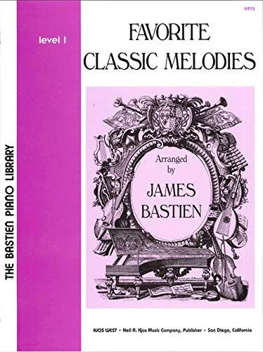 BASTIEN FAVORITE CLASSIC MELODIES LEVEL 1 SPARTITO CORSO PER PIANOFORTE ED. KJOS WEST