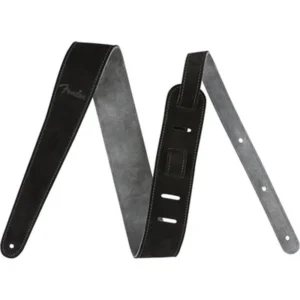 Fender reverse suede black tracolla scamosciata per chitarra
