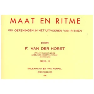 Horst, F. v. d.: Maat en ritme Band 2
