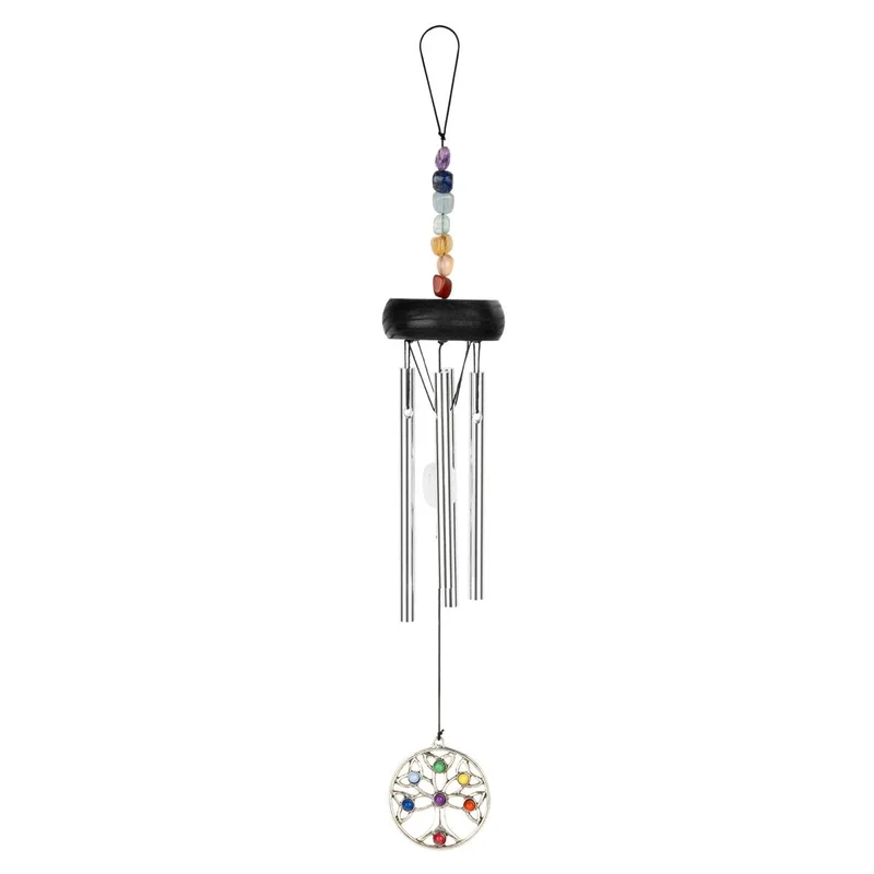 SONIC ENERGY TOLCC12MINI MINI CHAKRA CHIME 12″/30 CM ALBERO DELLA VITA, ARGENTO