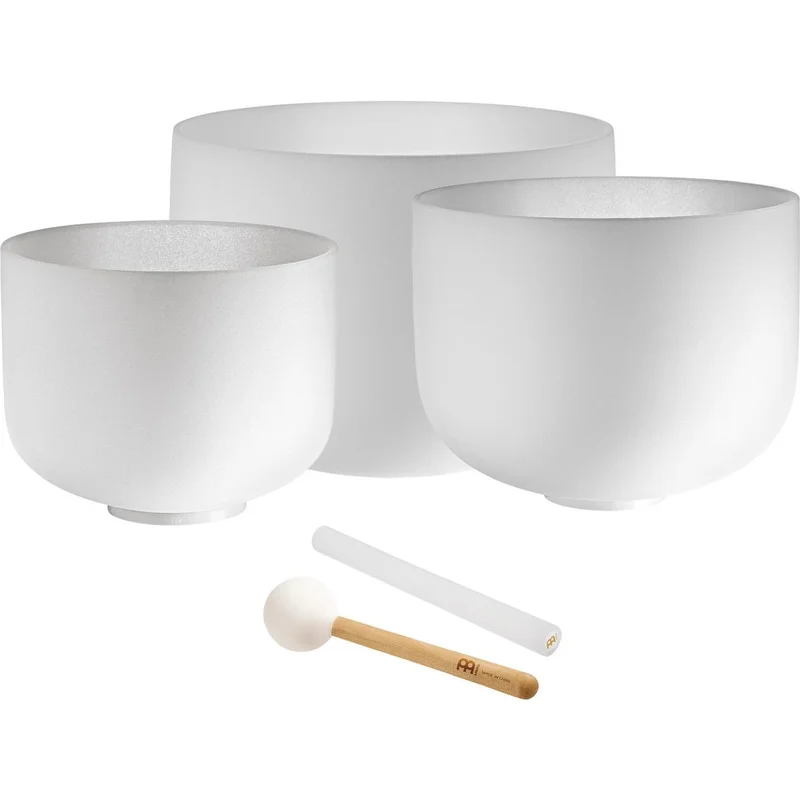 SONIC ENERGY CSBSETGEC Set di campane in cristallo da 3 pezzi G4 / E4 / C4 432 Hz