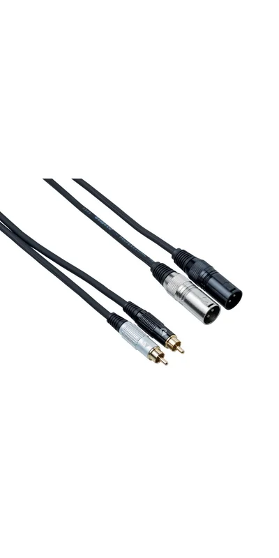 BESPECO EAY2X2R500 CAVO 2 CANNON XLR MASCHIO/ 2 RCA LUNGHEZZA 5 MT EAY2X2R-500