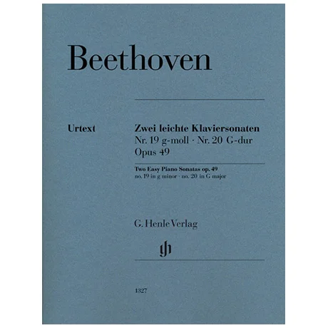 Beethoven, L. v.: Zwei leichte Klaviersonaten Op. 49 Nr. 19 g-Moll / Nr. 20 G-Dur