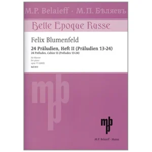 Blumenfeld, F.: 24 Präludien Op. 17 Band 2 (Nr. 13-24)