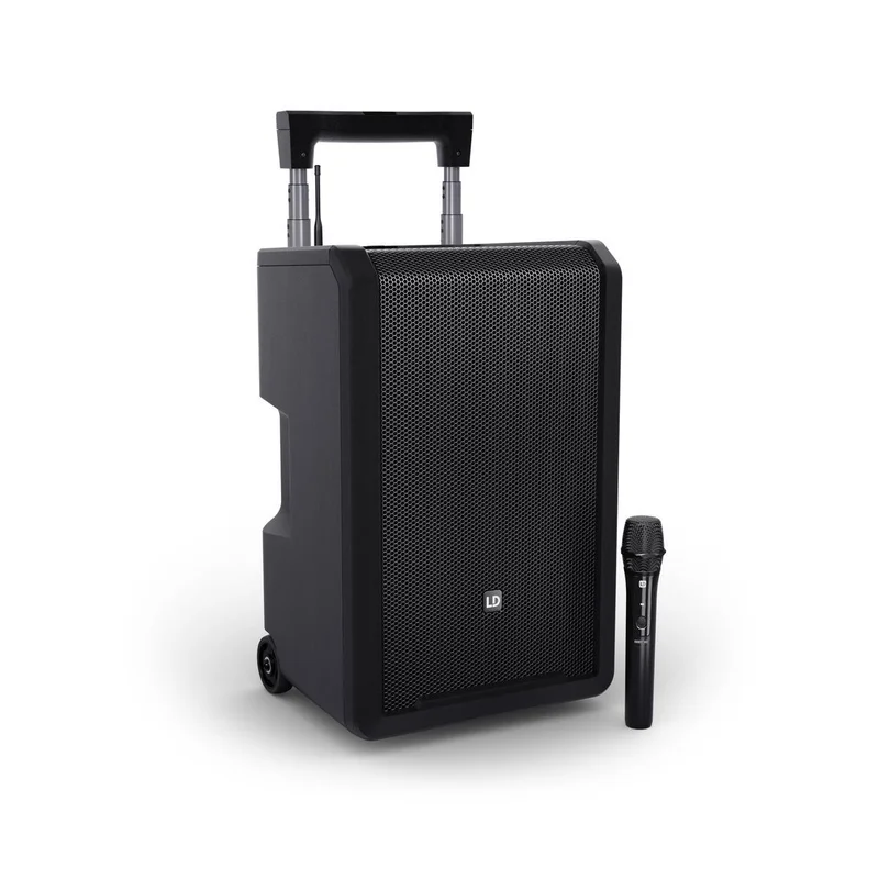 LD SYSTEMS ANNY 10 HHD B5 – Altoparlante PA Bluetooth da 10″ con batteria ricaricabile, mixer e 1 radiomicrofono