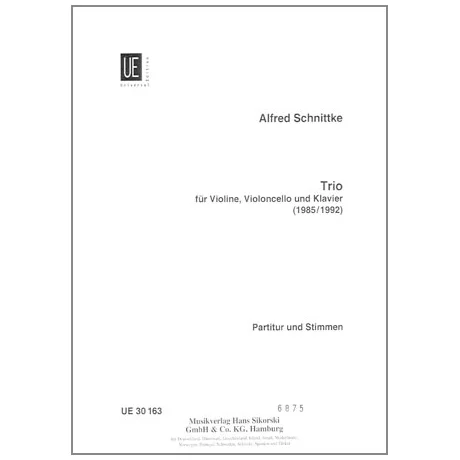 Schnittke, A.: Klaviertrio (1985/1992)