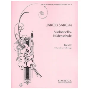 Sakom, J.: Violoncello-Etüden-Schule Heft 2