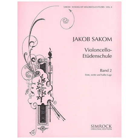 Sakom, J.: Violoncello-Etüden-Schule Heft 2