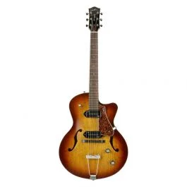Godin 5th avenue cutaway kingpin ii p90 cognac burst