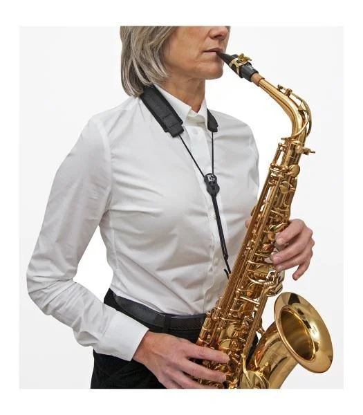 Bg s80sh tracolla per sax alto,soprano,tenore con moschettone