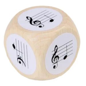 Note Dice with treble- and bass clefs