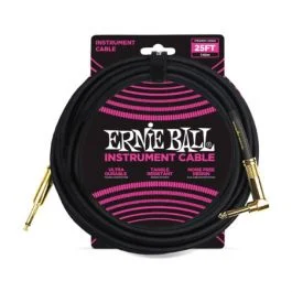 Ernie Ball 6058 cavo strumento tessuto nero 7m