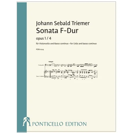 Triemer, J. S.: Violoncellosonate F-Dur Op. 1/4