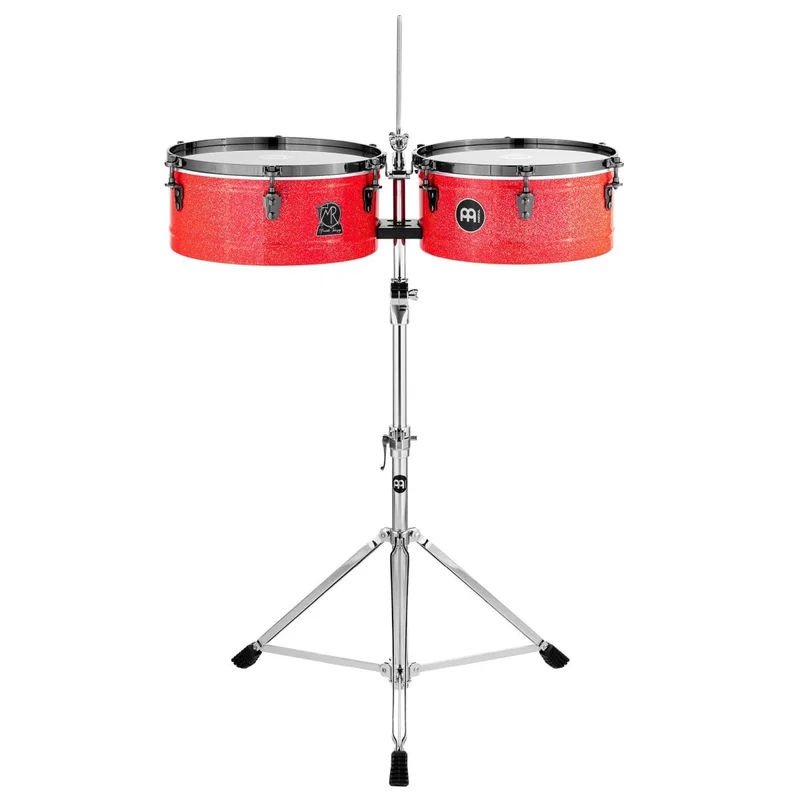 MEINL MR1415 Manolito Rodriguez Signature Timbales 14 & 15 Atomic Red