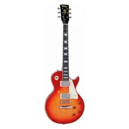 Vintage v100 icon distressed cherry sunburst
