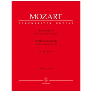 Mozart, W. A.: Einzelsätze für Violine und Orchester KV 261, 269 (261a), 373
