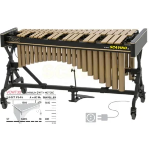 ADAMS VCWT30G VIBRAFONO CONCERT 3 OCT. (F3-F6), bars 57-38mm, Traveler frame, con motor, gold bars VCWT-30-G