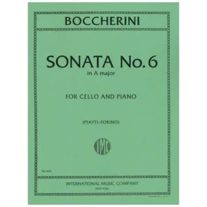 Boccherini, L.: Violoncellosonate Nr. 6 A-Dur