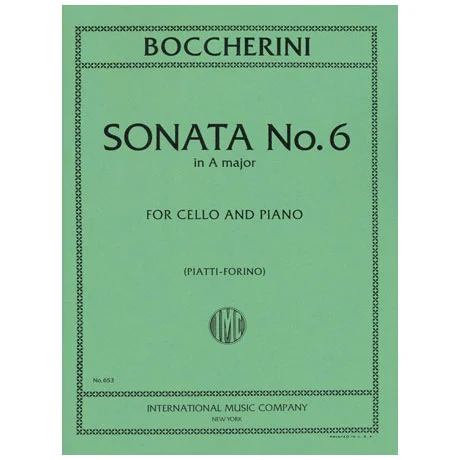 Boccherini, L.: Violoncellosonate Nr. 6 A-Dur