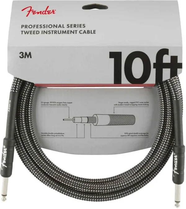 FENDER PROFESSIONAL CAVO JACK JACK 3mt GREY TWEED