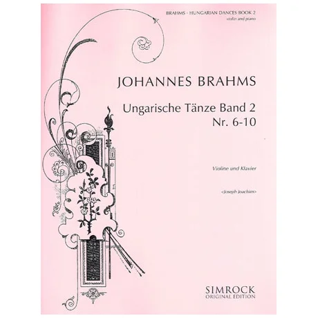 Brahms, J.: Ungarische Tänze Band 2
