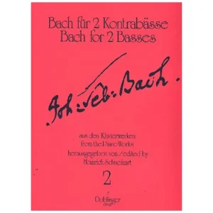 Bach, J. S.: Übungsmusik für 2 Kontrabässe Band 2 – 10 Präludien, Fughetta, Fuge