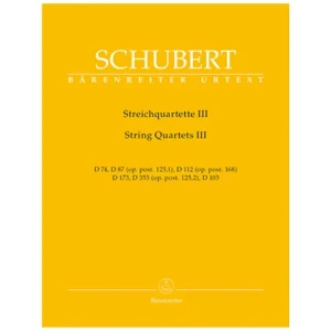 Schubert, F.: Streichquartette Band 3 – Stimmen