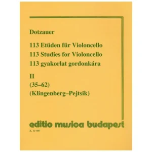 Dotzauer, J.J.F.: 113 Etüden Band 2