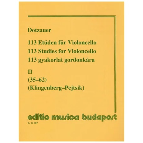 Dotzauer, J.J.F.: 113 Etüden Band 2