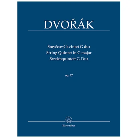 Dvorák, A.: Streichquintett G-Dur Op. 77