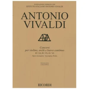 Vivaldi, A.: Violinkonzerte RV 320, RV 378, RV 745 – Partitur