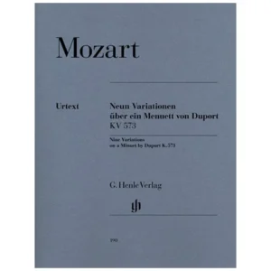 Mozart, W. A.: 9 Variationen über ein Menuett von Duport KV 573