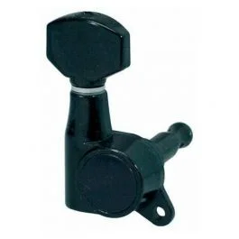 Boston meccaniche per chitarra acustica, 6l, die cast, piccole, nere