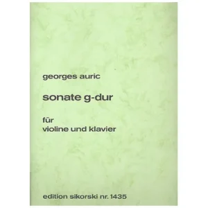 Auric, G.: Violinsonate G-Dur