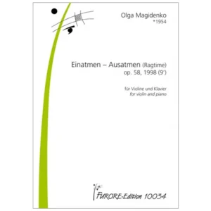 Magidenko, O.: Einatmen – Ausatmen (Ragtime) Op. 58 (1998)