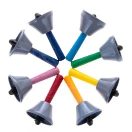 Set Campanelle Gitre’ 8 pezzi colorate intonate diatonico Do-c/Do-c