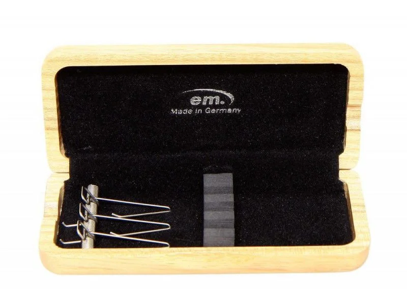 GEWA 711035 ASTUCCIO PORTA ANCE DOPPIE PER OBOE IN LEGNO 3 CANNE COLORE MOGANO
