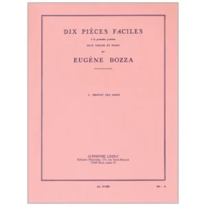 Bozza, E.: Dix Pièces Faciles No. 3 »Menuet de Pages«