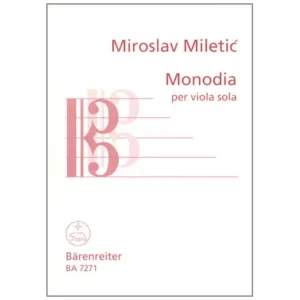 Miletic, M.: Monodia per Viola sola