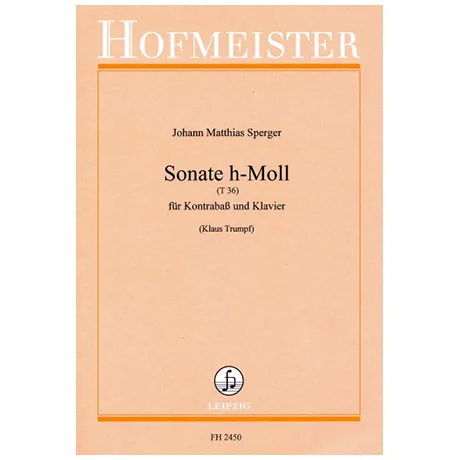 Sperger, J. M.: Kontrabasssonate h-Moll (T36)
