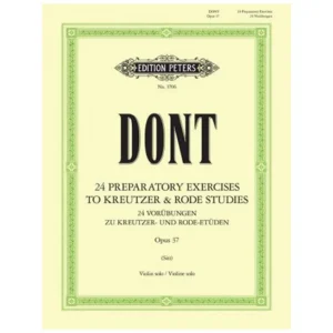 Dont, J.: 24 Vorübungen zu Etüden von Kreutzer und Rode Op. 37 (Sitt)