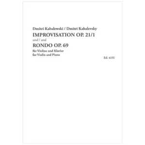 Kabalewski, D.: Improvisation Op. 21/1 & Rondo Op. 69