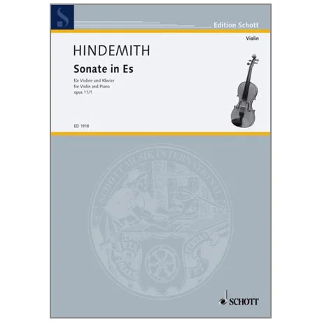Hindemith, P.: Violinsonate Op. 11/1 Es-Dur